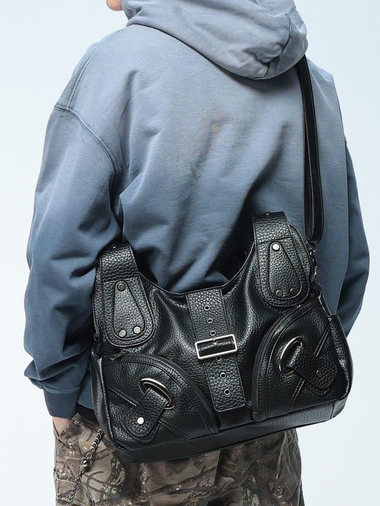 WOODENDOLL (ウッディンドール) 2WAY エンボス加工 ワンハンドル ショルダーバッグ