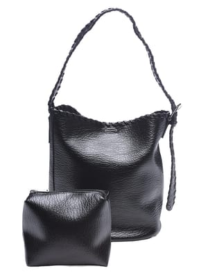 WOODENDOLL (ウッディンドール) PUステッチ ポーチ付き ワンハンドルバッグ WD25AW049