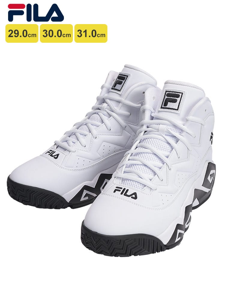 FILA (フィラ) ロゴ刺繍 ハイカットスニーカー MB