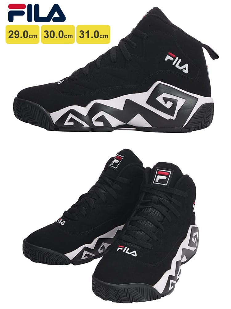 FILA (フィラ) ロゴ刺繍 ハイカットスニーカー MB