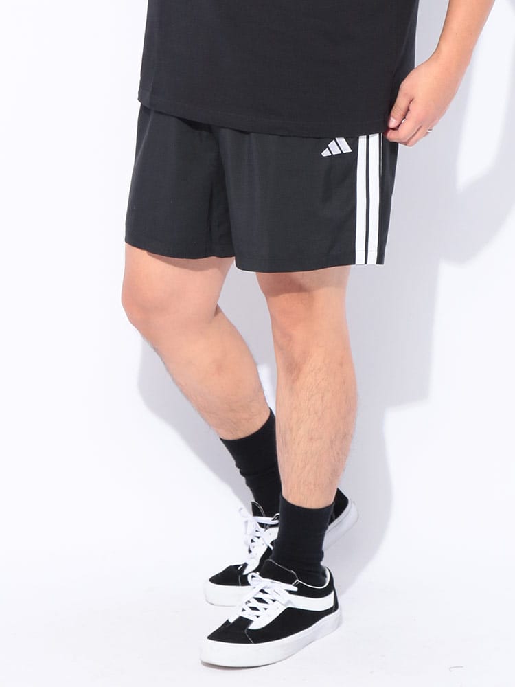  ショートパンツ エッセンシャルズ チェルシー スリーストライプス ボトムス ハーフ トレーニングウエア ジム 大きいサイズ メンズ