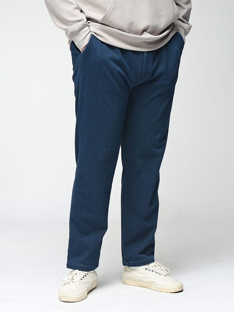 テーパードパンツ メンズ 大きいサイズ 裏起毛 ACTIVE WARM デニムパンツ ボトムス ロングパンツ 暖かい 起毛 秋 冬
