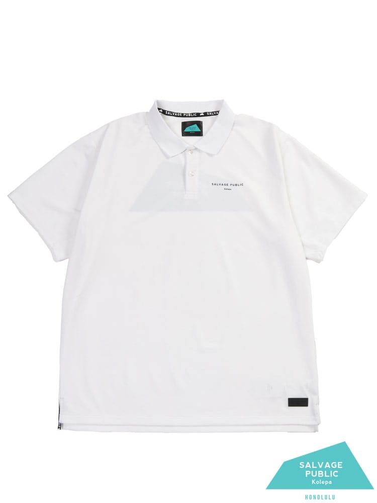 【完全別注 3L 4L 5L 6L】SALVAGE PUBLIC Kolepa 半袖 ポロシャツ ダイヤモンドヘッドバックロゴ 鹿の子 ロゴ ピケ  Pique Polo S/S 3L-6L  ゴルフ トップス  ハワイ 機能性 大きいサイズ メンズ