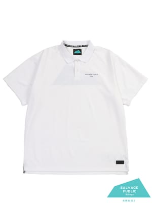 【完全別注 3L 4L 5L 6L】 SALVAGE PUBLIC Kolepa 半袖 ポロシャツ ダイヤモンドヘッドバックロゴ 鹿の子 ロゴ ピケ  Pique Polo S/S 3L-6L  ゴルフ トップス  ハワイ 機能性 大きいサイズ メンズ