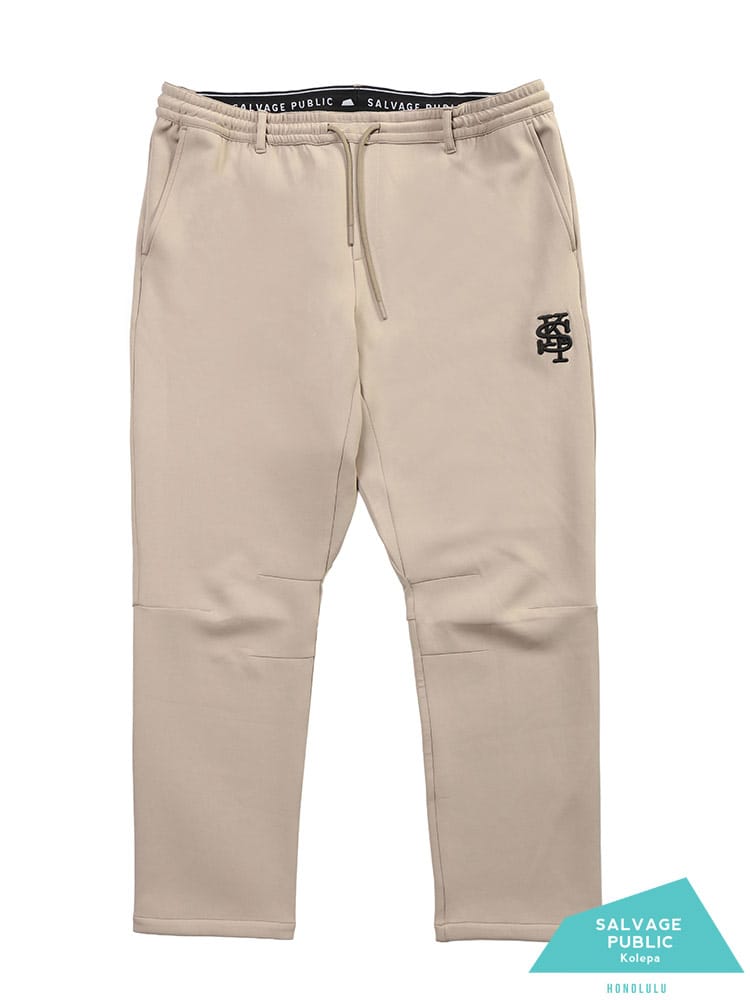 ロングパンツ GOLF ロゴ刺繍 ダブルニット L-LL メンズ 男性 ボトムス ゴルフ スポーツ ストレッチ 大きいサイズ メンズ