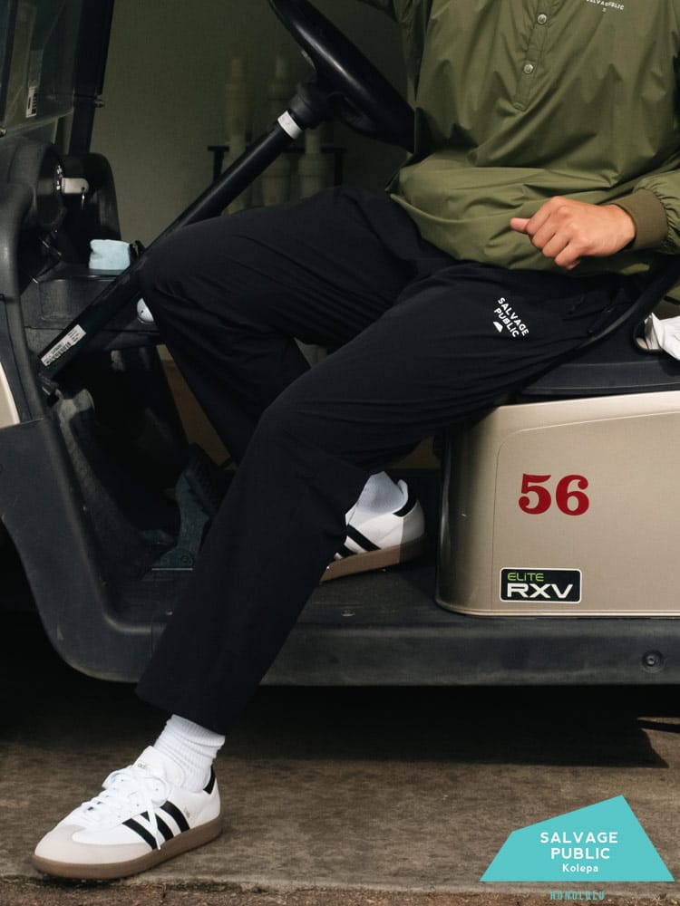 【完全別注 L LL】SALVAGE PUBLIC Kolepa ナイロン パンツ 4WAY ストレッチ ジップフライ  4-Way Stretch Pants L-LL ゴルフ ボトムス ハワイ 機能性 大きいサイズ メンズ