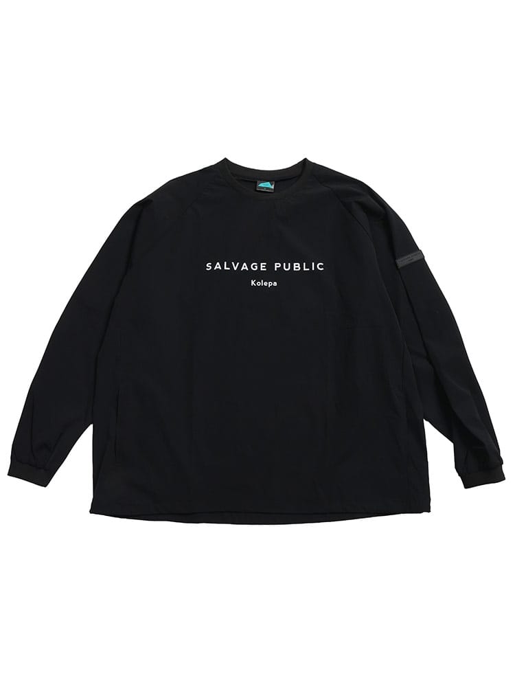 プルオーバー シャツ 長袖 メンズ 大きいサイズ 4WAYストレッチ クルーネック ブルゾン アウター トップス ゴルフ スポーツ