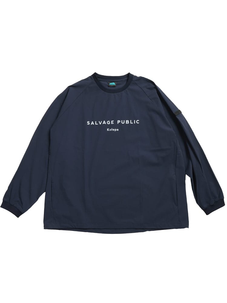 プルオーバー シャツ 長袖 メンズ 大きいサイズ 4WAYストレッチ クルーネック ブルゾン アウター トップス ゴルフ スポーツ