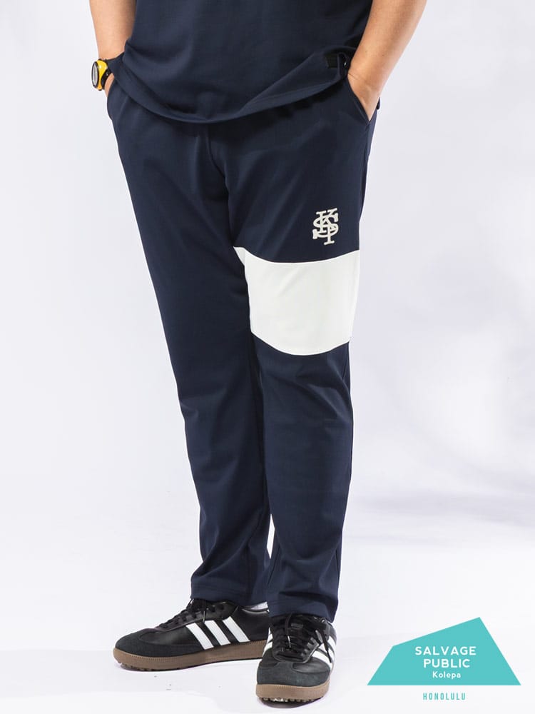 SALVAGE PUBLIC Kolepa パンツ メンズ 大きいサイズ メッシュ ワンポイント ロングパンツ ボトムス ゴルフ スポーツ