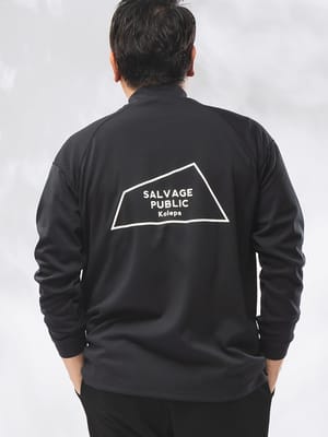 Tシャツ 長袖 メンズ 大きいサイズ フロントロゴ 刺繍 バックプリント モックネック カットソー トップス ゴルフ スポーツ ハイネック ロゴ ワッペン 3L-6L 秋 冬 日本製 SPSA168