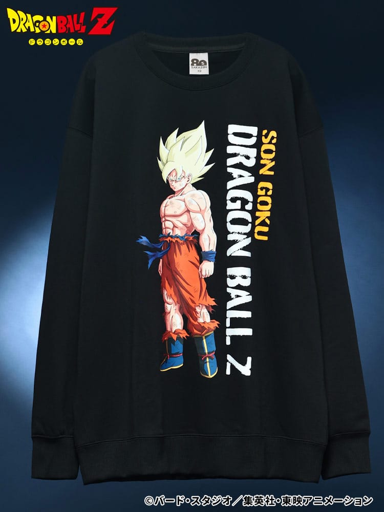 「ドラゴンボールＺ」トレーナー メンズ 大きいサイズ / スーパーサイヤ人 孫悟空  / スウェット 長袖 サカゼン80周年記念 オリジナルデザイン / DRAGON BALL Z ≪80周年≫DRAGON BALL Z 裏毛 トレーナー 2026AW ドラゴンボール(ドラゴンボール)