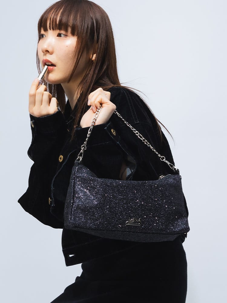 YIE YIE (イエイエ) チェーンストラップ グリッター ハンドバッグ SIERRA YIE17BB13 レディース