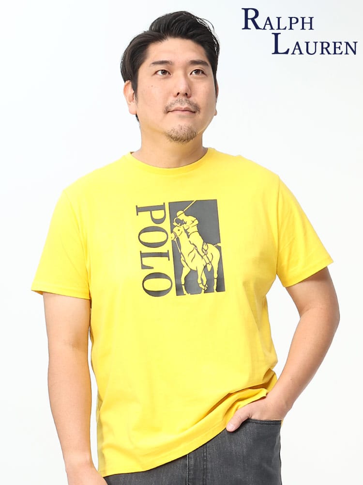 BIGプリント クルーネック 半袖 Tシャツ (POLO RALPH LAUREN) ポロ ラルフローレン 大きいサイズ メンズ 