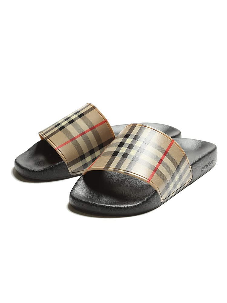 BURBERRY (バーバリー) ヴィンテージチェック スライドサンダル BB8023965
