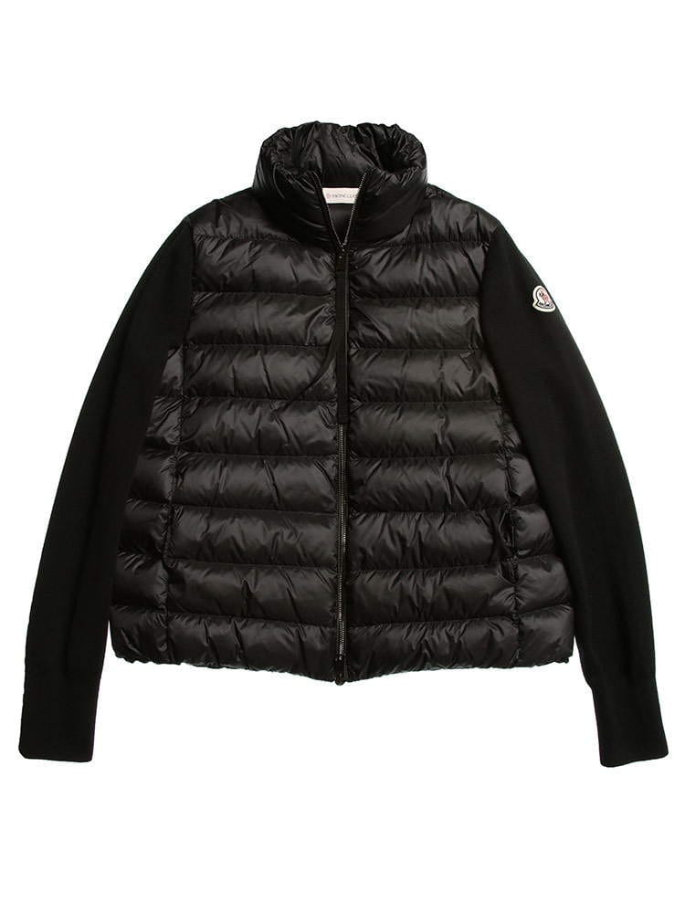 MONCLER (モンクレール) ニット切り替え フルジップ スタンド ダウンジャケット MCL9B00030M1131 レディース