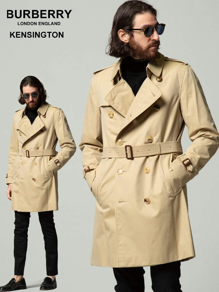 BURBERRY (バーバリー) コットン トレンチコート KENSINGTON BB4073483