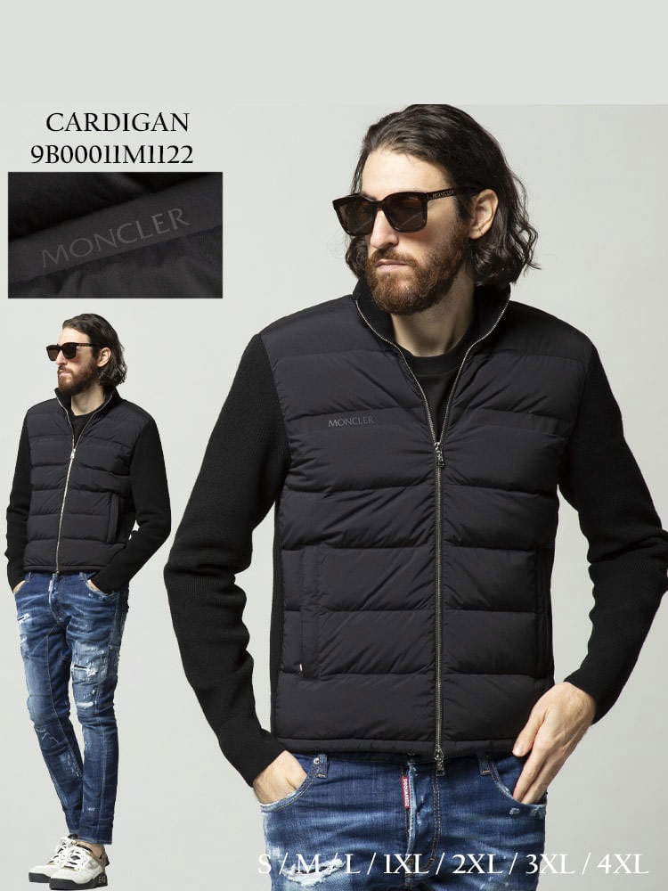 MONCLER モンクレール スタンドカラー ニットダウン ジャケット ブランド メンズ アウター ブルゾン ダウン MC9B00011M1122