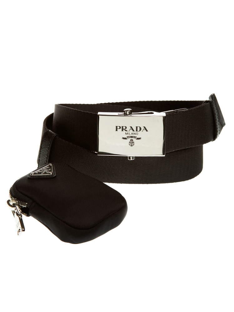PRADA プラダ ロゴポーチ付き GIベルト ブランド メンズ ベルト ガチャベルト PR2CN074