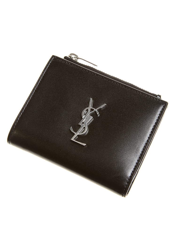 Saint Laurent サンローラン メタルロゴ 二つ折り カードケース ブランド レディース 財布 ウォレット 折り財布 SLL5757260SX0E
