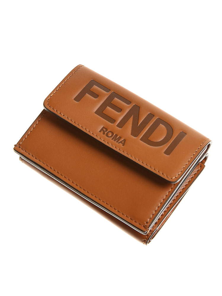 FENDI フェンディ ロゴ マイクロ 三つ折り財布 ブランド レディース 財布 ウォレット 折り財布 ミニ FDL8M0395AAYZ
