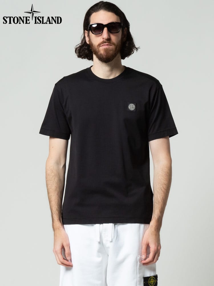 STONE ISLAND (ストーンアイランド) 胸ロゴ クルーネック 半袖 Tシャツ SI761524113