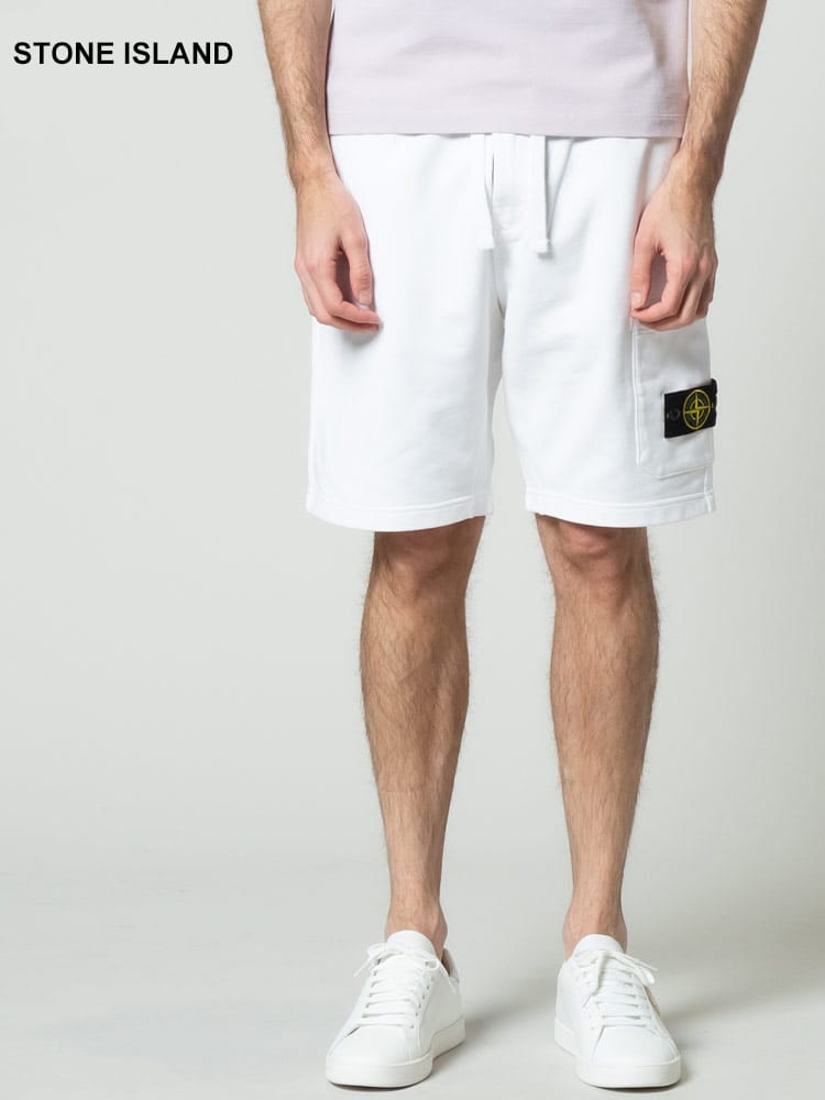 STONE ISLAND (ストーンアイランド) ロゴ スウェット ショートパンツ SI761564651 ブランド
