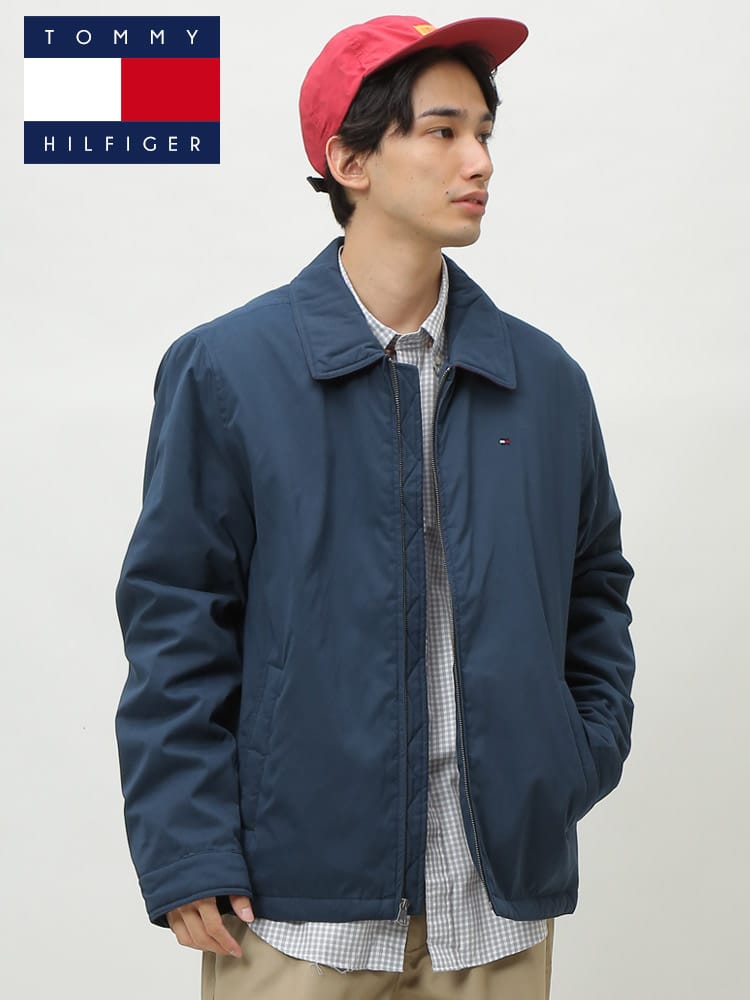 TOMMY HILFIGER (トミーヒルフィガー) 撥水 防風 マイクロツイル フルジップ 中綿 ジャケット