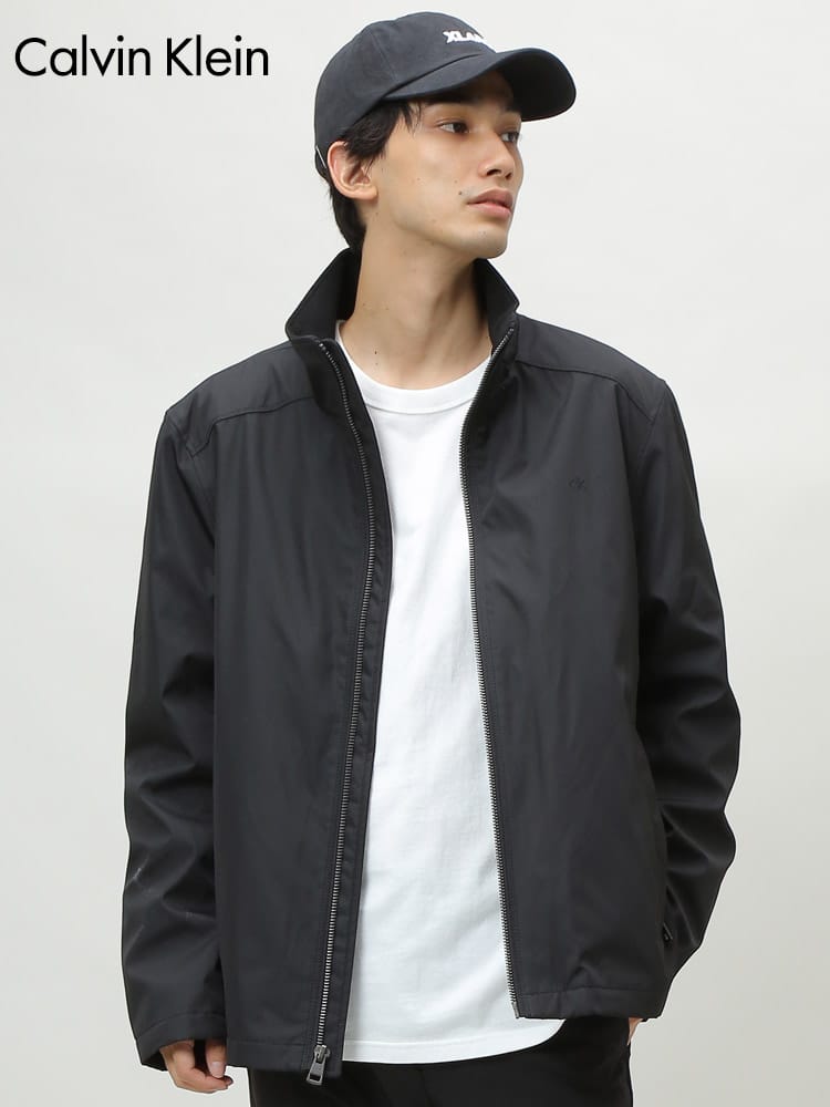 Calvin Klein (カルバンクライン) 裏キルト スタンド フルジップ ジャケット