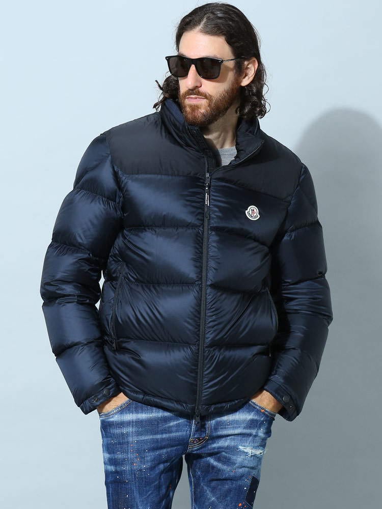 モンクレール メンズ ダウン MONCLER ブランド ダウンジャケット アウター フード収納 ロゴ Peuplier 撥水 防水 スリムフィット MCPEUPLIER2