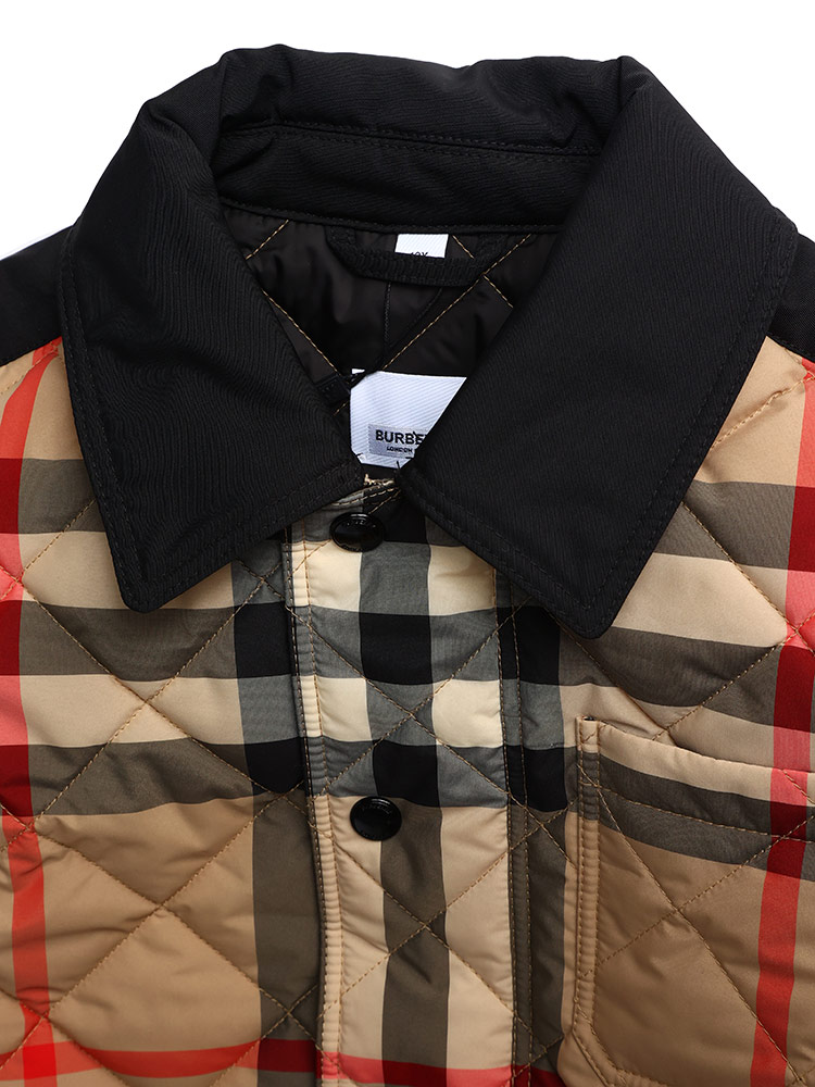 バーバリー キッズ ブルゾン BURBERRY ブランド 子供服 アウター ジャケット ロゴ チェック キルティング 中【サカゼン公式通販】