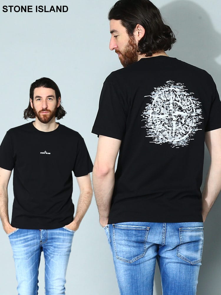 STONE ISLAND (ストーンアイランド) バックプリント クルーネック 半袖 Tシャツ SI78152NS89 メンズ ブランド