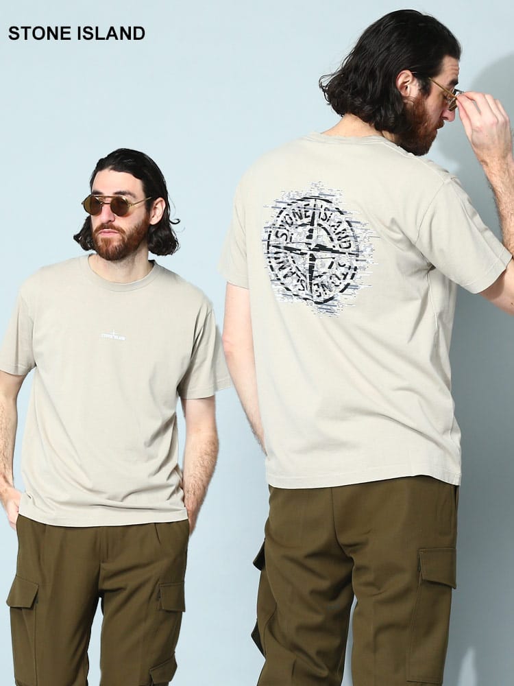 STONE ISLAND (ストーンアイランド) バックプリント クルーネック 半袖 Tシャツ SI78152NS89 メンズ ブランド
