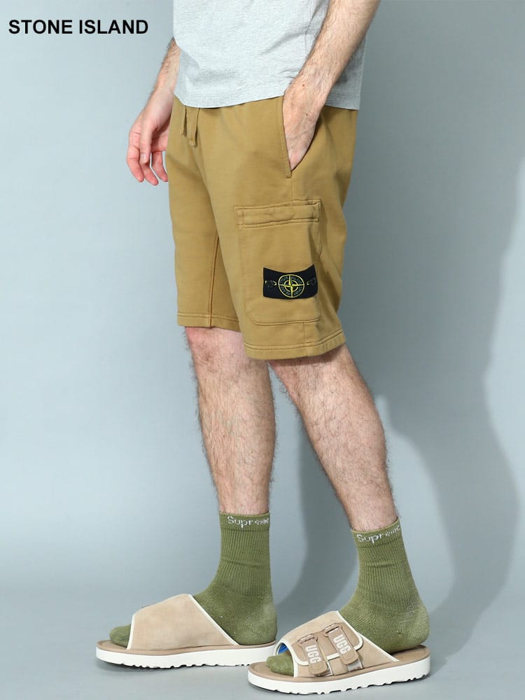 STONE ISLAND (ストーンアイランド) ロゴ スウェット ショートパンツ SI101564651 メンズ ブランド