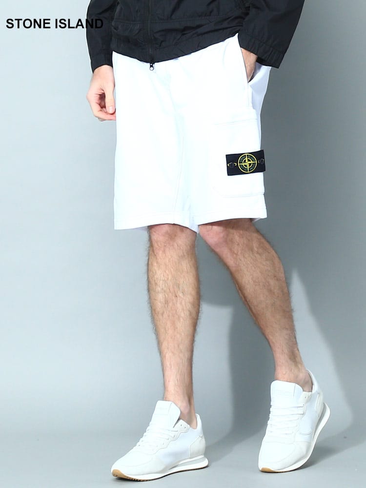 STONE ISLAND (ストーンアイランド) ロゴ スウェット ショートパンツ SI101564651 メンズ ブランド