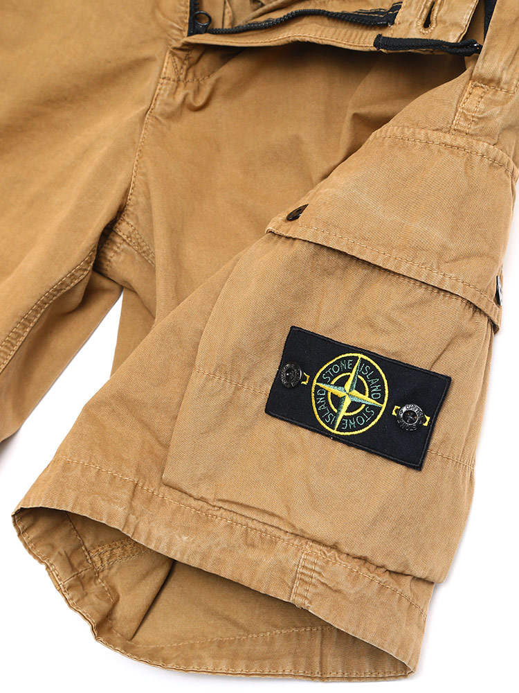 STONE ISLAND (ストーンアイランド) ロゴ ポケット カーゴ ショート 