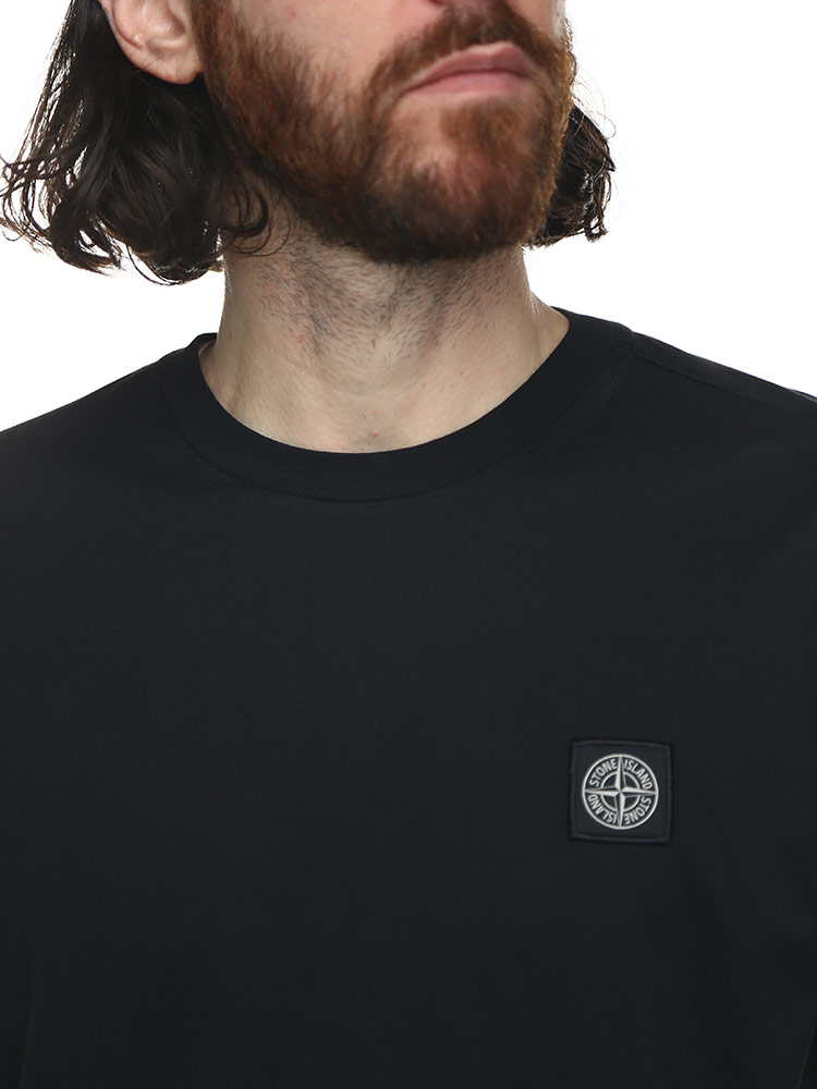 STONE ISLAND (ストーンアイランド) 胸ロゴ クルーネック 半袖 Tシャツ 