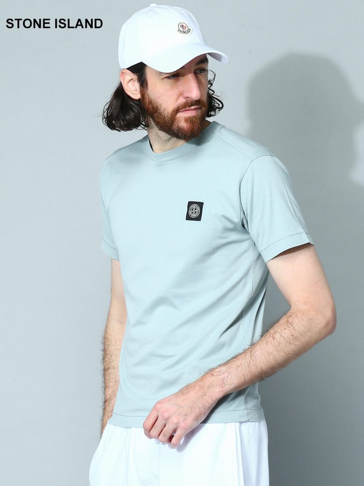STONE ISLAND (ストーンアイランド) 胸ロゴ クルーネック 半袖 Tシャツ SI101524113 メンズ ブランド