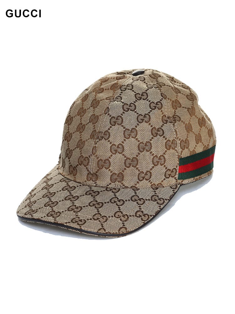 GUCCI (グッチ) キャンバス GG総柄 キャップ メンズ ブランド GC200035KQWBG3S