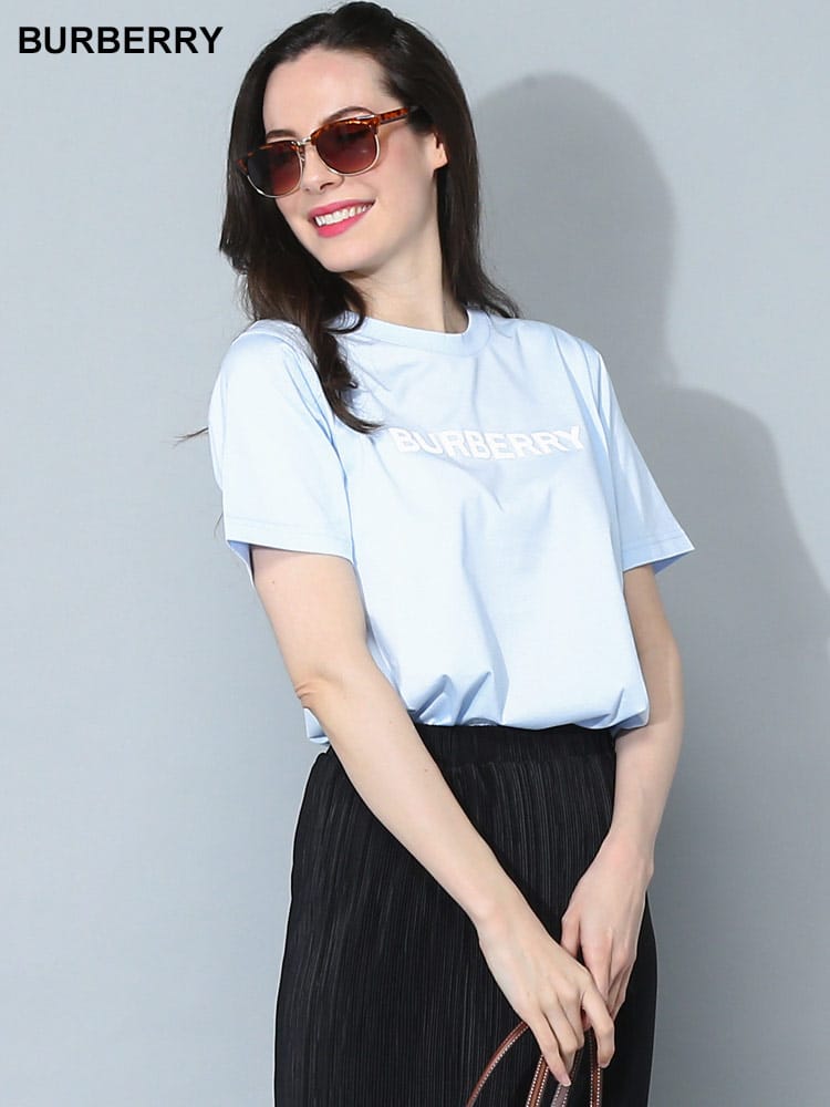 BURBERRY (バーバリー) ロゴプリント コットン 半袖 Tシャツ BBL8063581レディース ブランド