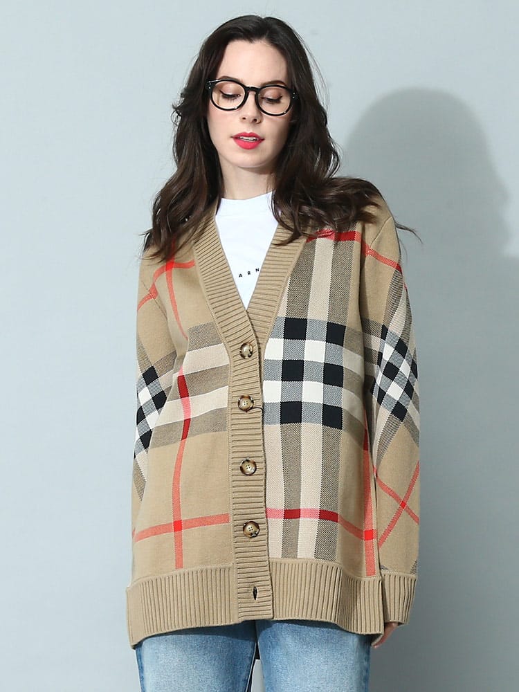 BURBERRY (バーバリー) チェック テクニカルウール ジャカード 