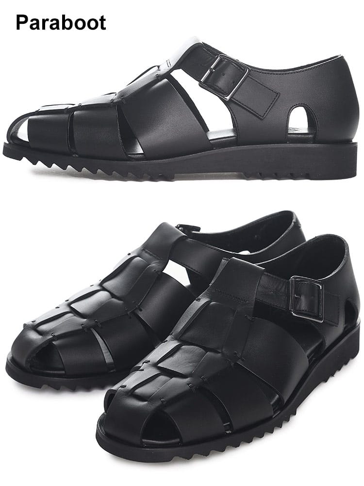 Paraboot (パラブーツ) レザー グルカサンダル PACIFIC PB123312ブランド メンズ