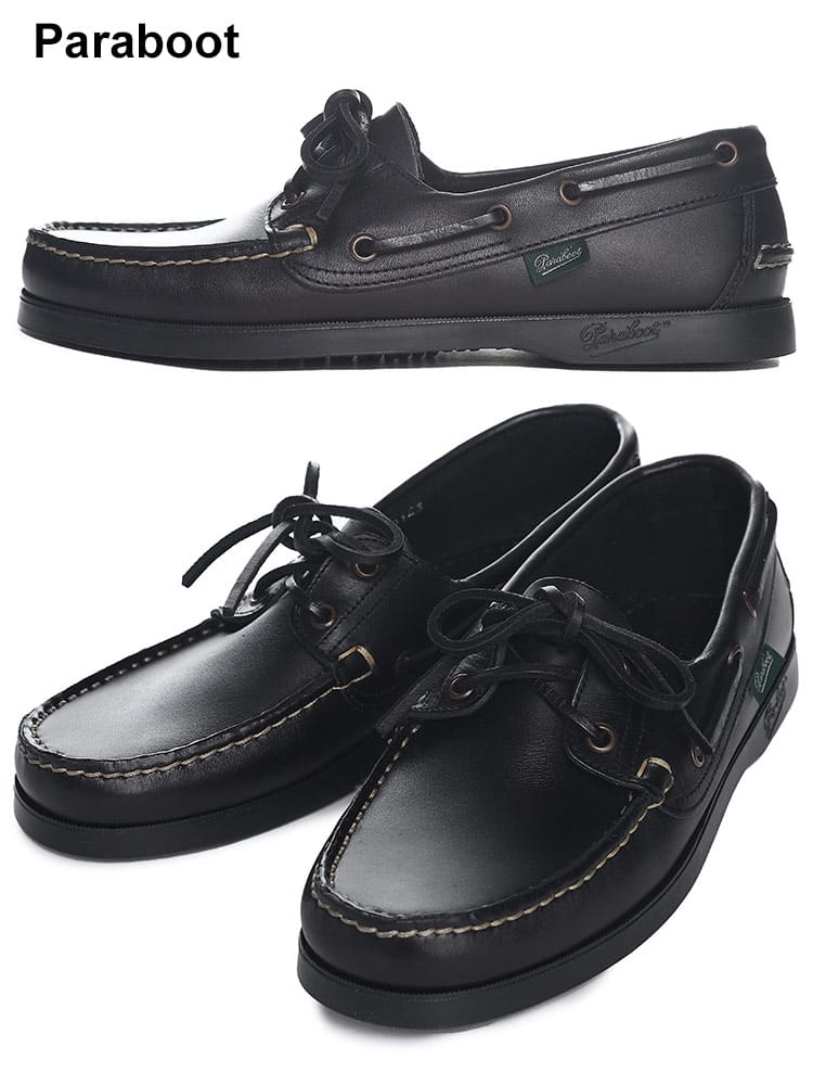 Paraboot (パラブーツ) レザー デッキシューズ BARTH PB780031 