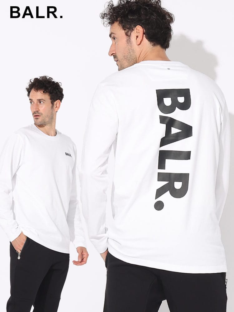 BALR. (ボーラー) バックプリント クルーネック 長袖 Tシャツ BA11111052JP ブランド メンズ 男性 トップス