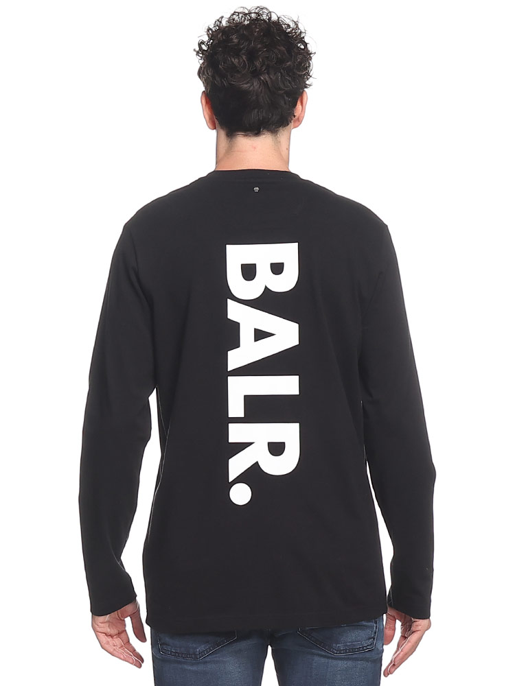 国産お得BALR. 20-21AW B10001 プリント Tシャツ L BLACK Tシャツ/カットソー(半袖/袖なし)