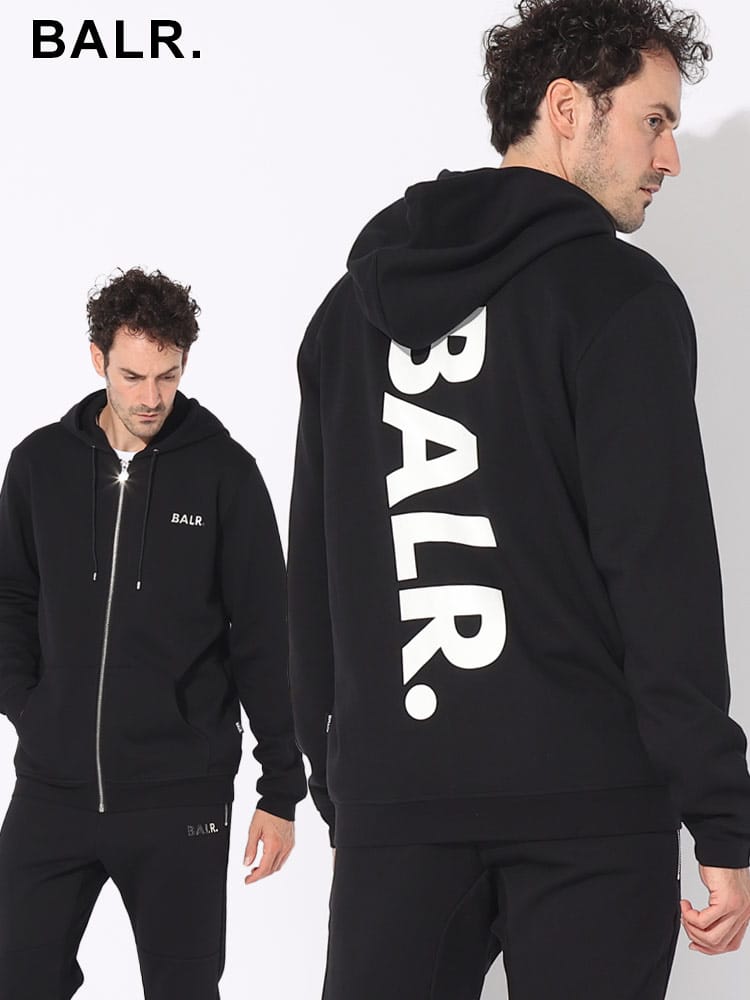 BALR. (ボーラー) バックプリント フルジップ パーカー Q-SERIES ZIP 