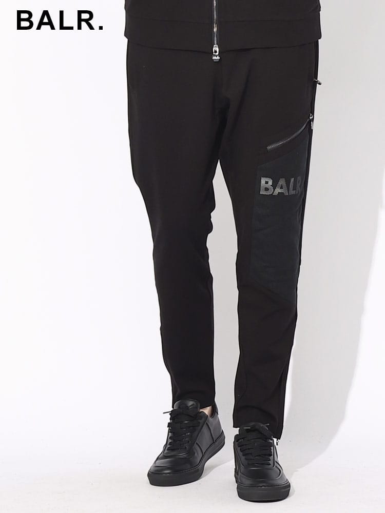 BALR. (ボーラー) メッシュロゴ 裾ジップ ロングパンツ BA14121024 ブランド メンズ 男性 ボトムス