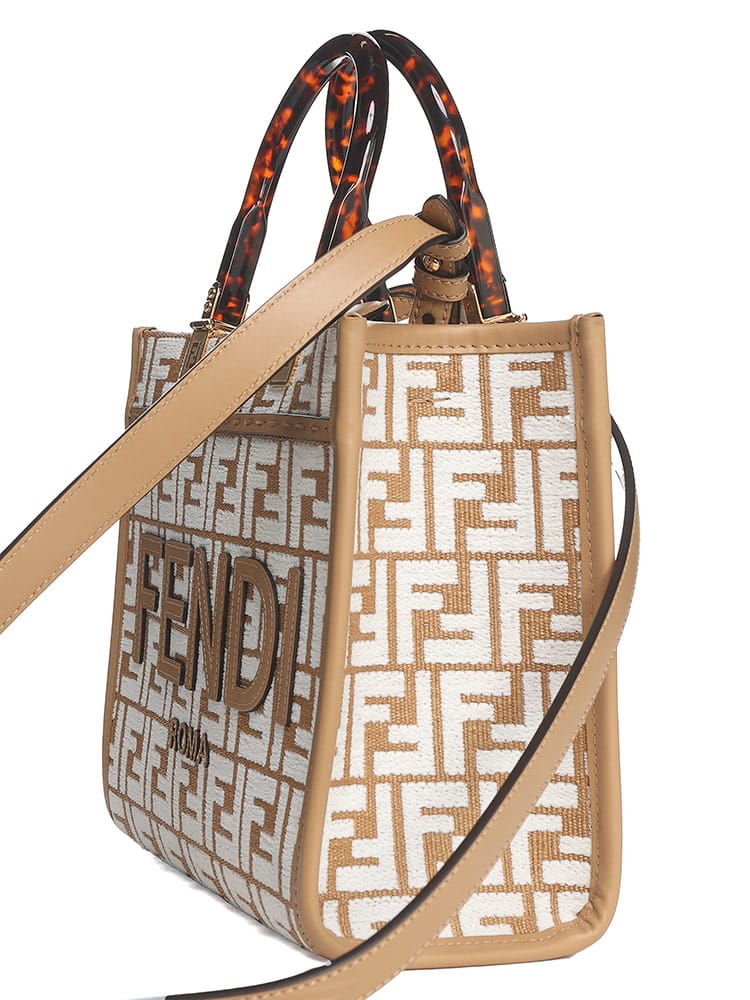 FENDI (フェンディ) サンシャイン ラフィア トートバッグ 