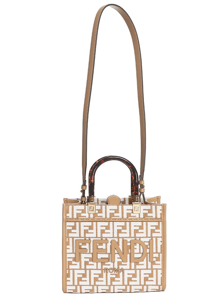 FENDI (フェンディ) サンシャイン ラフィア トートバッグ 