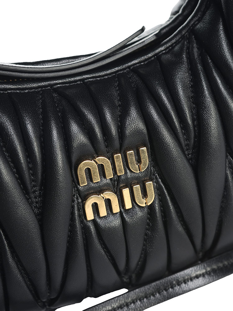 MIUMIU (ミュウミュウ) ワンダー マテラッセレザー ホーボーミニバッグ MIU5BP078N88 ブランド レデ【サカゼン公式通販】