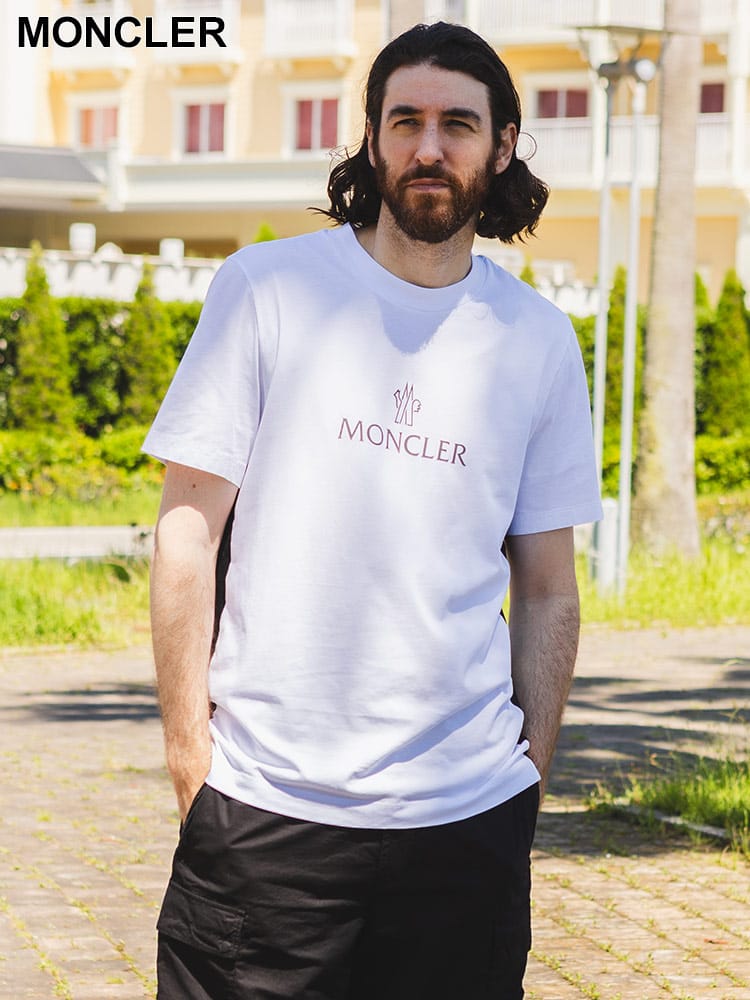 MONCLER (モンクレール) クラシックロゴ クルーネック 半袖 Ｔシャツ MC8C00060829H8 ブランド メンズ 男性 トップス